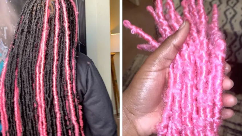 Styling Pink Locs