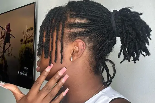 Styles for Short Starter Locs