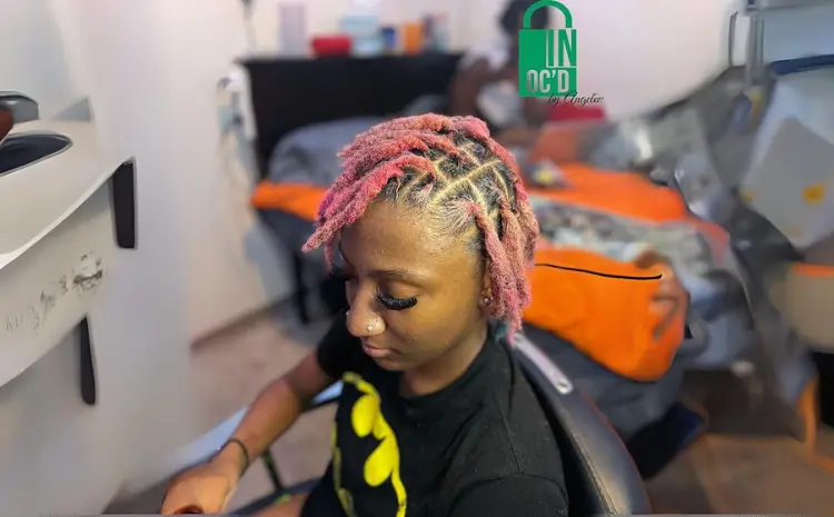 Locs with Deep Side Part