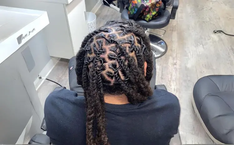 Locs with Side Braids