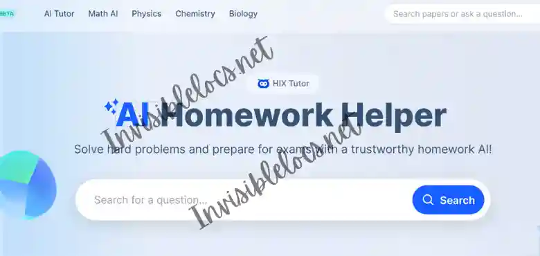 HIX Tutor A Review of The Smart Homework AI